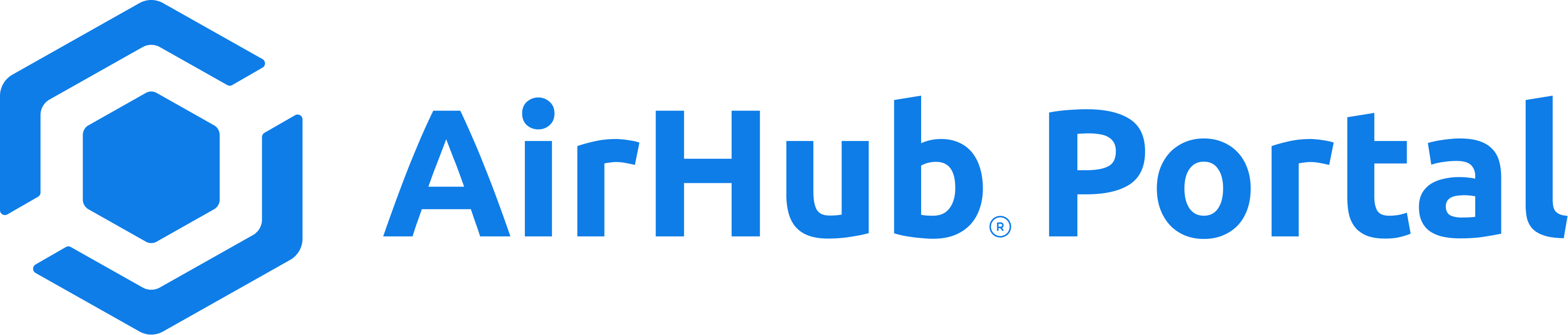 AirHub Portal - Combination Logo - Deep Sky Blue-1