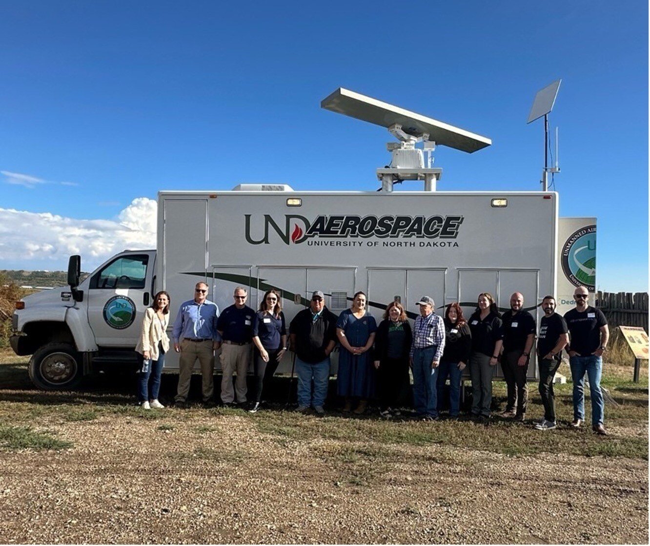 Airspace Link team with MHA Nation representatives