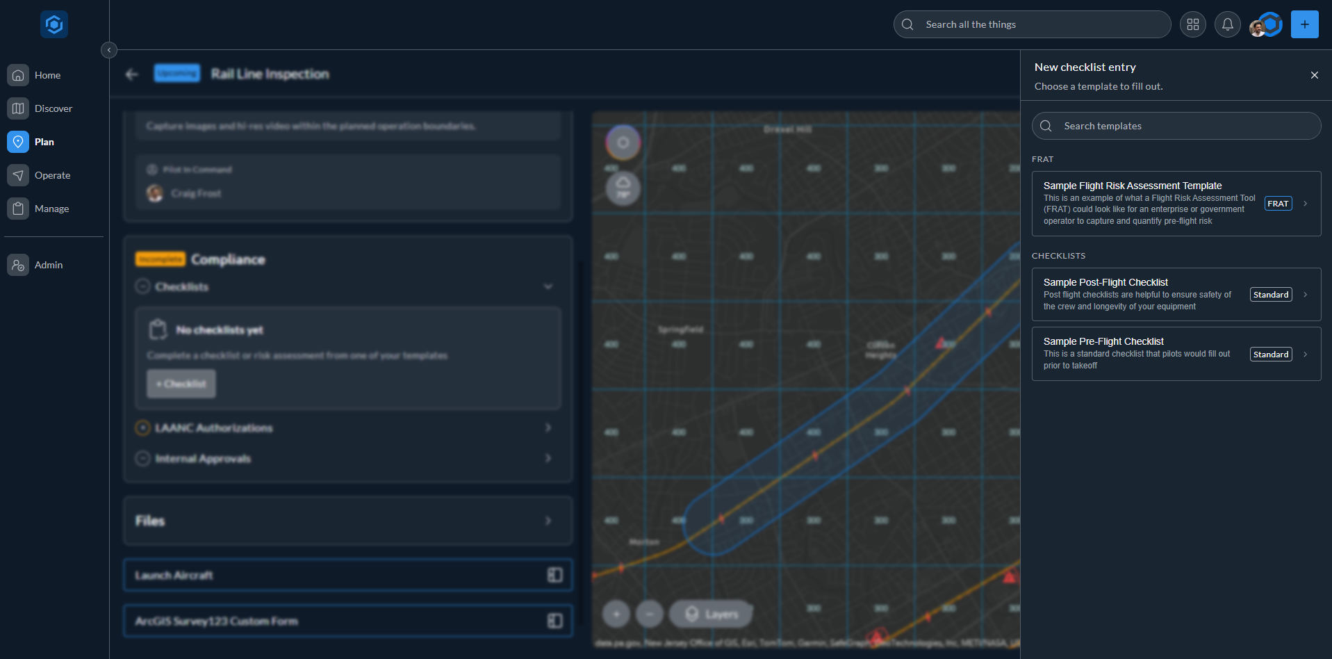AirHub Portal, attach checklists and FRATs