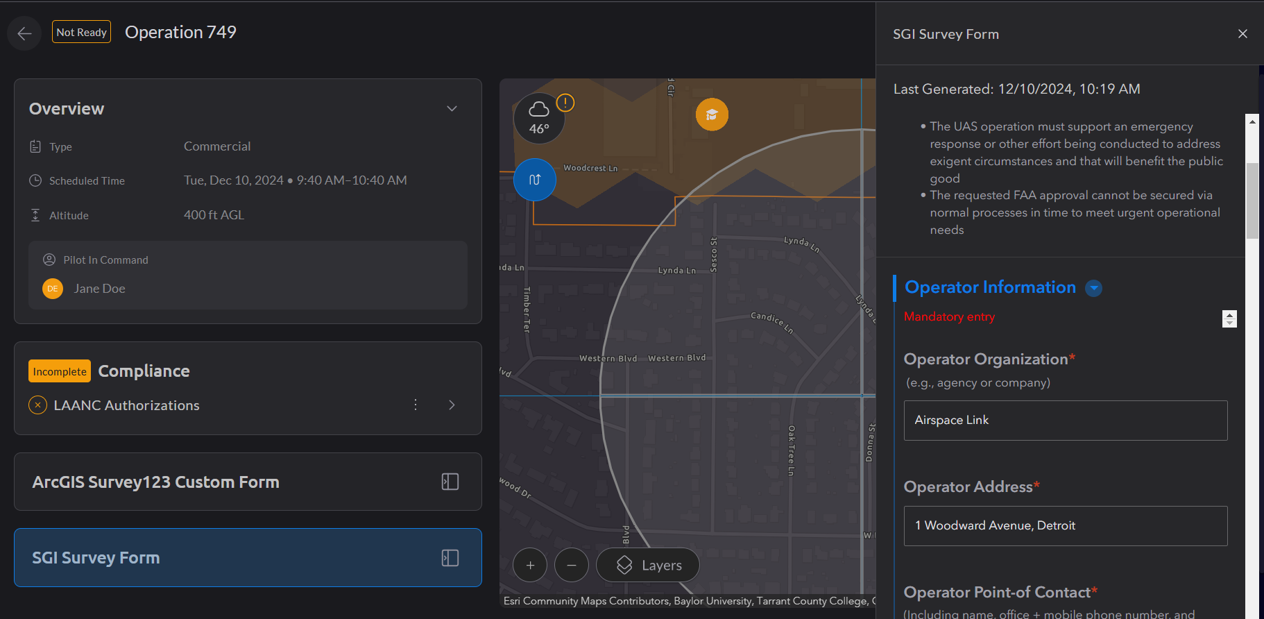 Streamlining Emergency Drone Operations: AirHub® Portal’s Special Government Interest (SGI) Form