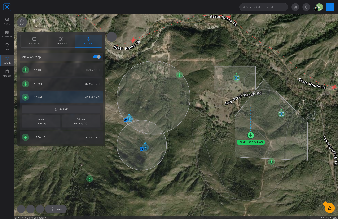 Real-Time ADS-B in AirHub® Portal: Enhancing Drone Safety